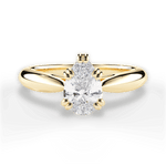 Gillian Pear Cut Lab Grown Diamond 18Kt Yellow Gold Engagement Ring