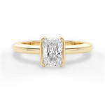 Bridget Radiant Cut Lab Grown Diamond 18Kt Yellow Gold Engagement Ring