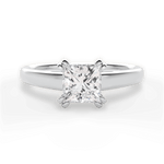 Anna Princess Cut Lab Grown Diamond Platinum Engagement Ring