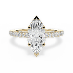 Laura Marquise Cut Lab Grown Diamond 18Kt Yellow Gold Engagement Ring