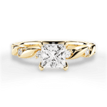 Emma Princess Cut Lab Grown Diamond 18Kt Yellow Gold Engagement Ring