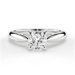 Amy Cushion Cut Lab Grown Diamond 14Kt White Gold Engagement Ring