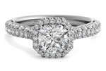 Lucy Asscher Cut Lab Grown Diamond 18Kt White Gold Engagement Ring