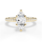 Helen Marquise Cut Lab Grown Diamond 18Kt Yellow Gold Engagement Ring