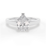 Anna Pear Cut Lab Grown Diamond 14Kt White Gold Engagement Ring