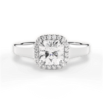 Jasmin Asscher Cut Lab Grown Diamond Platinum Engagement Ring