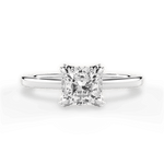 Gemma Cushion Cut Lab Grown Diamond Platinum Engagement Ring