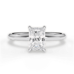 Brenda Radiant Cut Lab Grown Diamond Platinum Engagement Ring